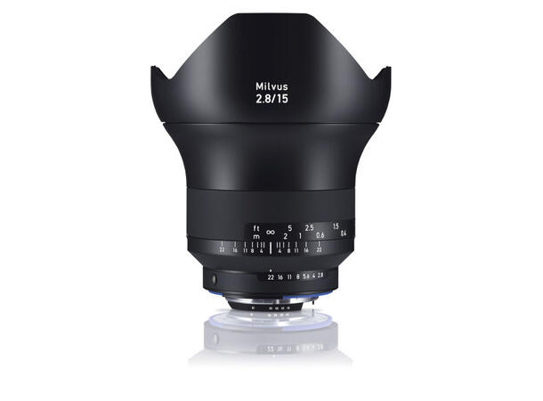 Zeiss Milvus 2.8/15 Nikon Lyssterk ultravidvinkel med høy ytelse